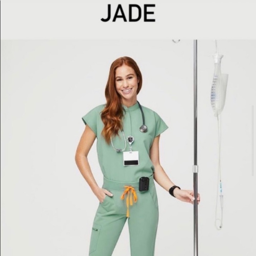 Figs Jade Green Women's Top